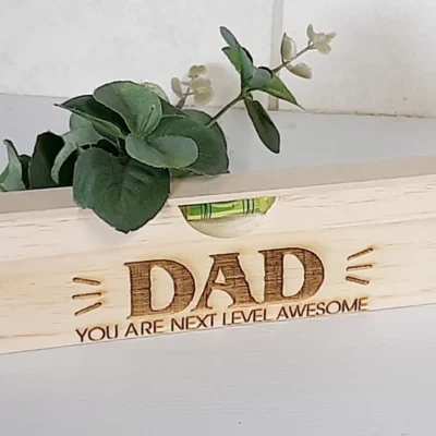 Engraved Wooden Level